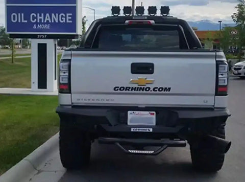 Go Rhino 28173T - BR20 Rear BR Bumper for Chevrolet Silverado GMC Sierra 2500 3500 HD