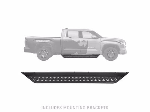 Go Rhino D64416T - Dominator Xtreme D6 Side Steps with Rocker Panel Mounting Kit Crew Cab Only
