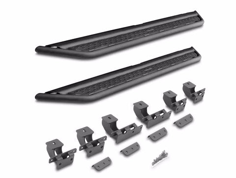 Go Rhino D64416T - Dominator Xtreme D6 Side Steps with Rocker Panel Mounting Kit Crew Cab Only