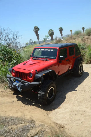 DV8 Offroad HT07FB42-PW 07-18 Jeep JK 4-Door Hard Top Fastback Primer with Wiper
