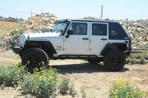 DV8 Offroad HT07FB42-PW 07-18 Jeep JK 4-Door Hard Top Fastback Primer with Wiper