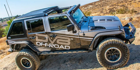 DV8 Offroad HT07FB42-PW 07-18 Jeep JK 4-Door Hard Top Fastback Primer with Wiper