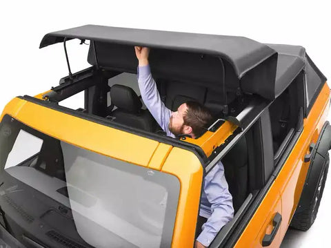 Havoc Offroad HFB-09-101 Soft Top Voyager Fastback Black Twill Cloth