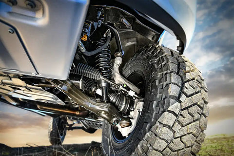 ICON Vehicle Dynamics FRDK_K93164TL ICON 2021-2023 Ford F-150 Tremor 2.5-3" Lift Stage 4 Suspension System Tubular UCA W/ Leaf Packs