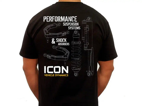 ICON Vehicle Dynamics FRDK_ICON-TEE-RD-BLK-S ICON RD TEE BLACK - SMALL
