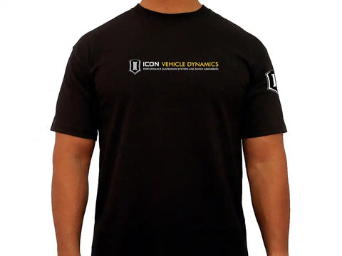 ICON Vehicle Dynamics FRDK_ICON-TEE-STD-BLK-XXL ICON STANDARD TEE BLACK - XXLARGE
