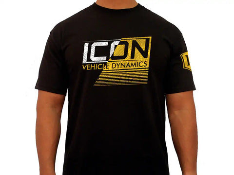 ICON Vehicle Dynamics FRDK_ICON-TEE-STR-BLK-XL ICON STRIKEOUT TEE BLACK - XLARGE