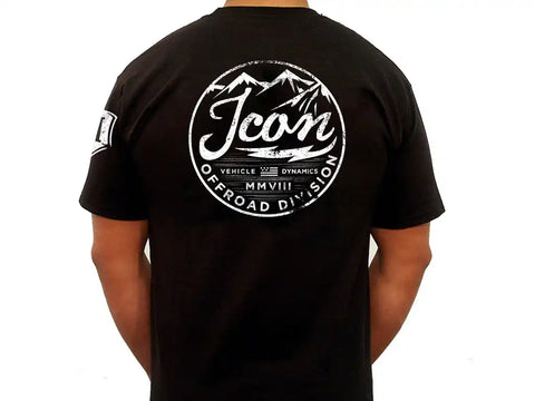 ICON Vehicle Dynamics FRDK_ICON-TEE-VIN-BLK-XL ICON VINTAGE TEE BLACK - XLARGE