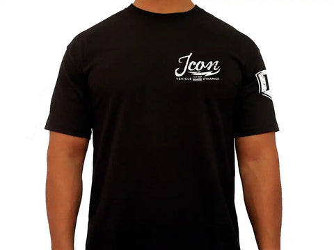 ICON Vehicle Dynamics FRDK_ICON-TEE-VIN-BLK-L ICON VINTAGE TEE BLACK - LARGE