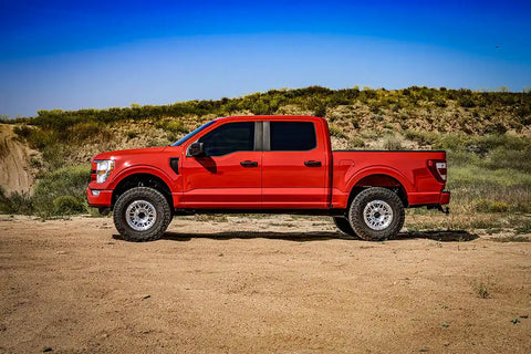 ICON Vehicle Dynamics FRDK_91824E ICON 2021-2023 Ford F-150 4WD/Tremor 3.5-4.5"/2.5-3" Lift Front 2.5 VS Remote Reservoir With CDEV Coilovers Pair