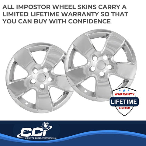 Coast To IWCIMP331X 20 Inch Chrome Plated Plastic Set Of 4 Not Compatible With Steel Wheels