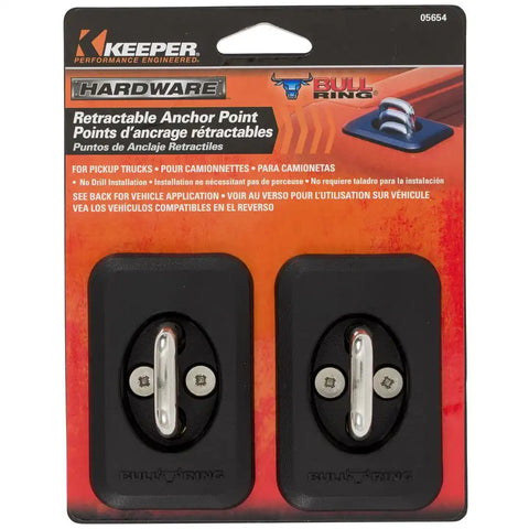 Keeper Corporation 05654 Tie Down Anchor 1000 Pound Capacity Set of 2