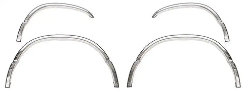 ICI CHE054 Stainless Steel Fender Trim 4 pcs. Full Fit