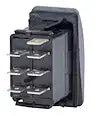 SWITCH CONTURA DPDT ON-OFF-ON