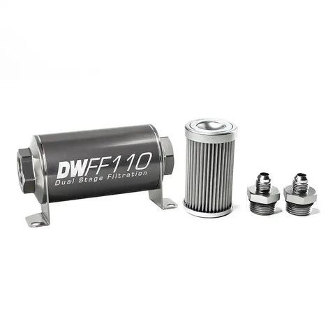 DEATSCHWERKS 8-03-110-010K-6 -6AN 10 MICRON 110MM IN-LINE FUEL