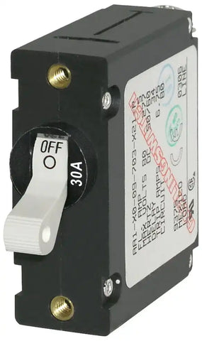 CIRCUIT BREAKER AA1TOGGLE 30A WHT