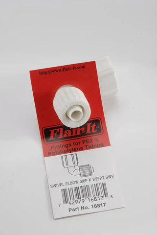 1PC 3/8 X 1/2 SWIVEL ELBO