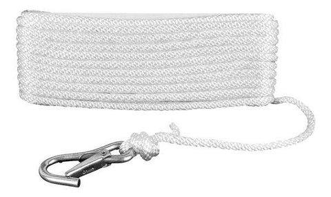 ATTWOOD MARI 11723-7 3/8X50 SOLID BRAID W/HOOK