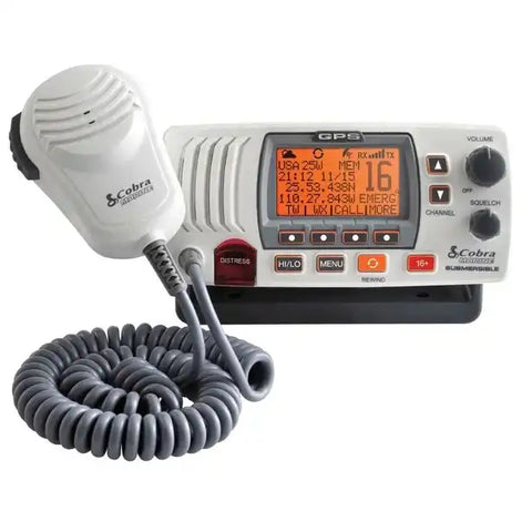 COBRA MR F77W GPS FIX VHF CLASS-D GPS REW PA GRY