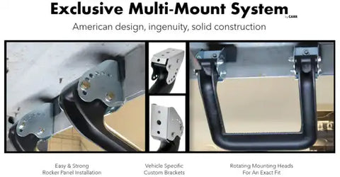 Carr 105771 Truck Step Hoop II Cab Mount Direct-Fit Set Of 2