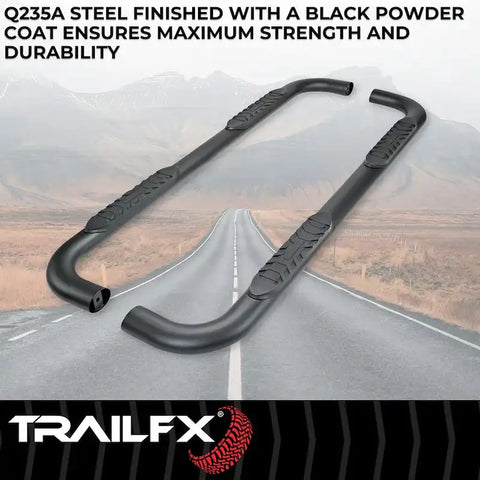 TrailFX A1012B - Step Nerf Bar Crew Cab Pickup