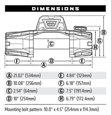 Warn 103255 Winch VR EVO 12-S Vehicle Mounted