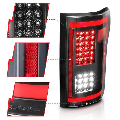 Anzo USA 311293 Tail Light Assembly LED W Black Sequential Lens