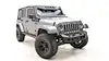 Fab Fours JK07-B1951-1 - Stubby Bumper w/No Guard 2 Stage Matte Black Powder Coated