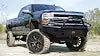 Fab Fours CH20-S4962-1 - Black Steel Front Ranch Bumper w/ Pre-Runner Guard And Tow Hooks