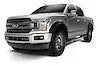 Bushwacker 20147-02 - Extend-A-Fender Flares Black Smooth Finish 2-Piece Front