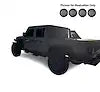 Black Horse Off Road AR2-09B-PLFB Armour II Roll Bar Kit