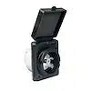 30A 125V STD PWR INLT BLK