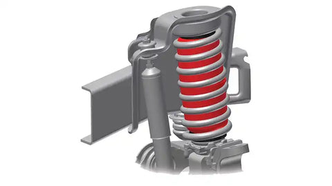 Air Lift 60818 - LiftAir 1000 Coil Spring Rear No Drill