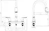 CATALINA 8' KITCHEN FAUCET  CHROME