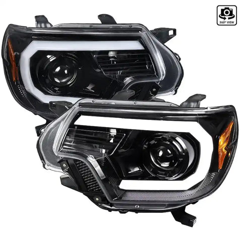 PROJECTOR HEADLIGHTS- BLACK