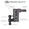 GH-1624 MEGA-DUTY 2.5' SHANK 9' DROP 3.5K T