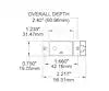 BLUE SEA 7427-BSS CIRCUIT BREAKER SC1 SLOT ROCKER 10A
