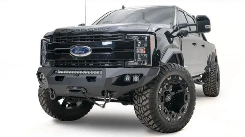 Fab Fours FS17-X4151-1 - Matrix Front Bumper 2 Stage Black Powder Coat 7/8 in. D-Ring Mounts No Guard
