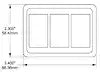 CONTURA MOUNTING PANEL 3POS