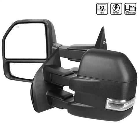 TOWING MIRRORS-BLACK TEXTURE