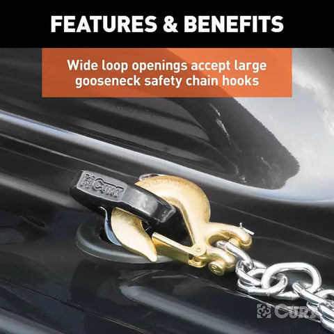 CURT 60698 - OEM Puck System Gooseneck Safety Chain Anchors Ram (38K)