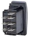 SWITCH CONTURA2 DPDT(ON)-OFF-ON BLK