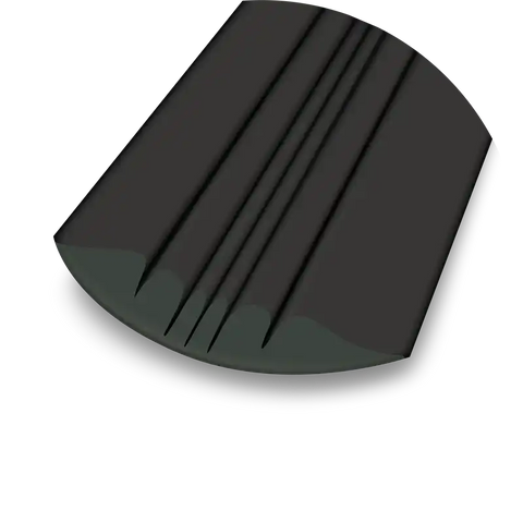 KEELGUARD BOW PROTECTOR  BLACK  6'