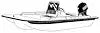 CARVER 71019P-10 BOAT COVER CCB-19 PG GRAY