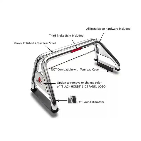 Black Horse Off Road RB001SS Stainless Steel