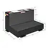 TRANSFER TANK L-SHAPE 75GAL BLACK