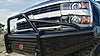 Fab Fours CH20-S4962-1 - Black Steel Front Ranch Bumper w/ Pre-Runner Guard And Tow Hooks