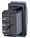 SWITCH CONTURA2 SPDT (ON)OFF(ON) BL
