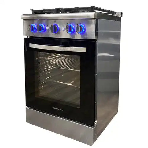 GREYSTONE 24' RV GAS RANGE  SS PANE