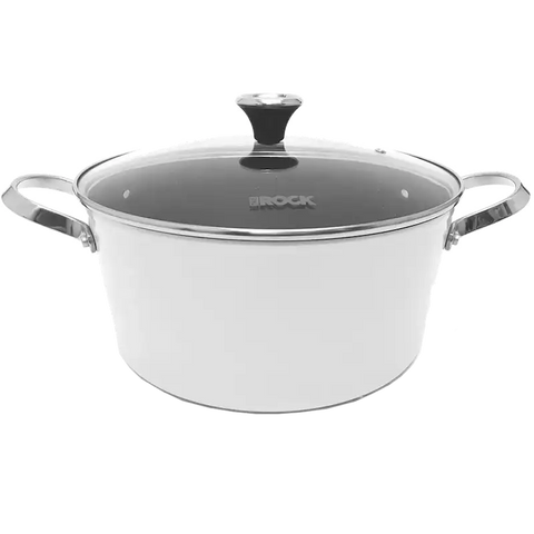 THE ROCK STOCK POT  7.2 QT  WHITE